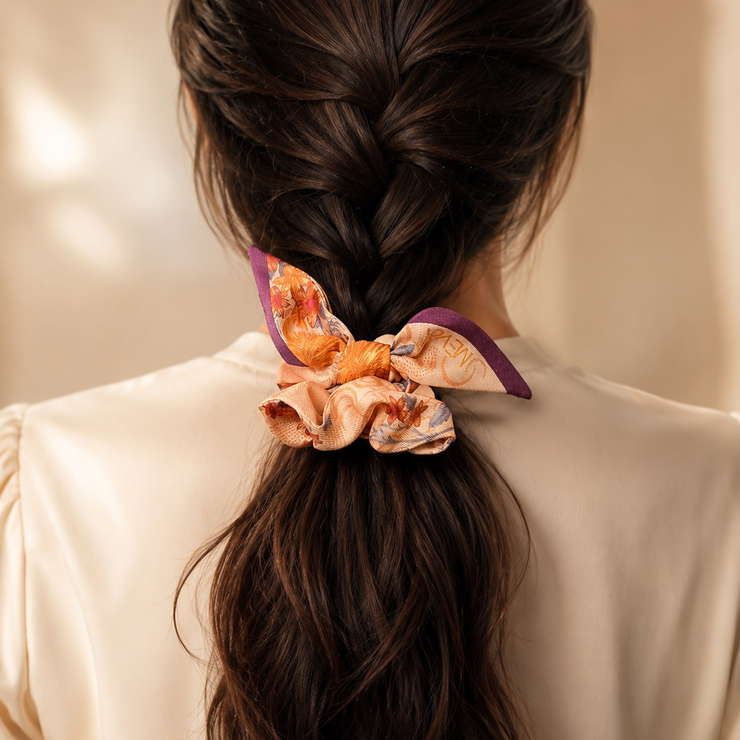 Accessorio per capelli in seta di Como Eteria L'Audace MeVoy