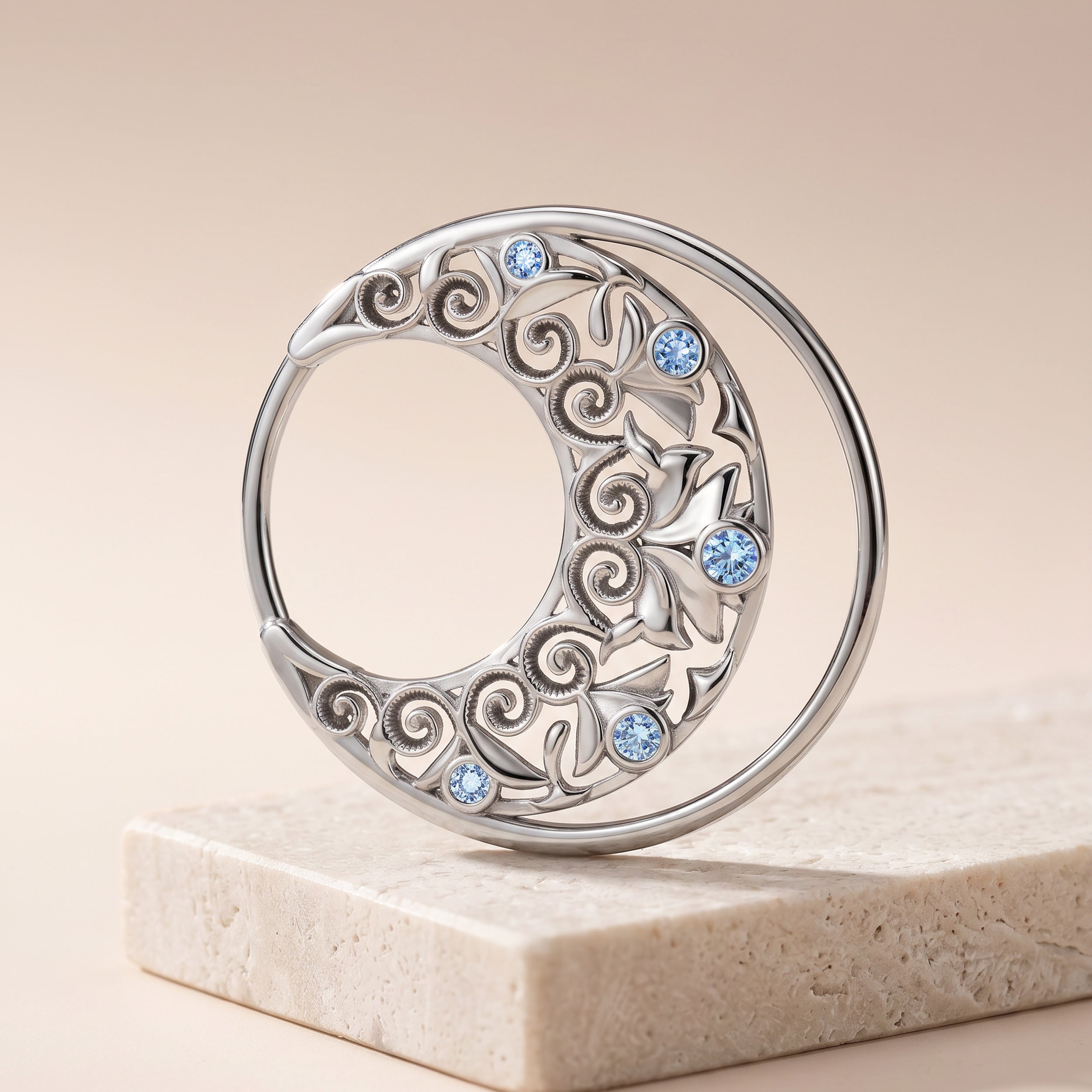 Embrace Orien Argento in argento 925 e zirconi azzurri MeVoy