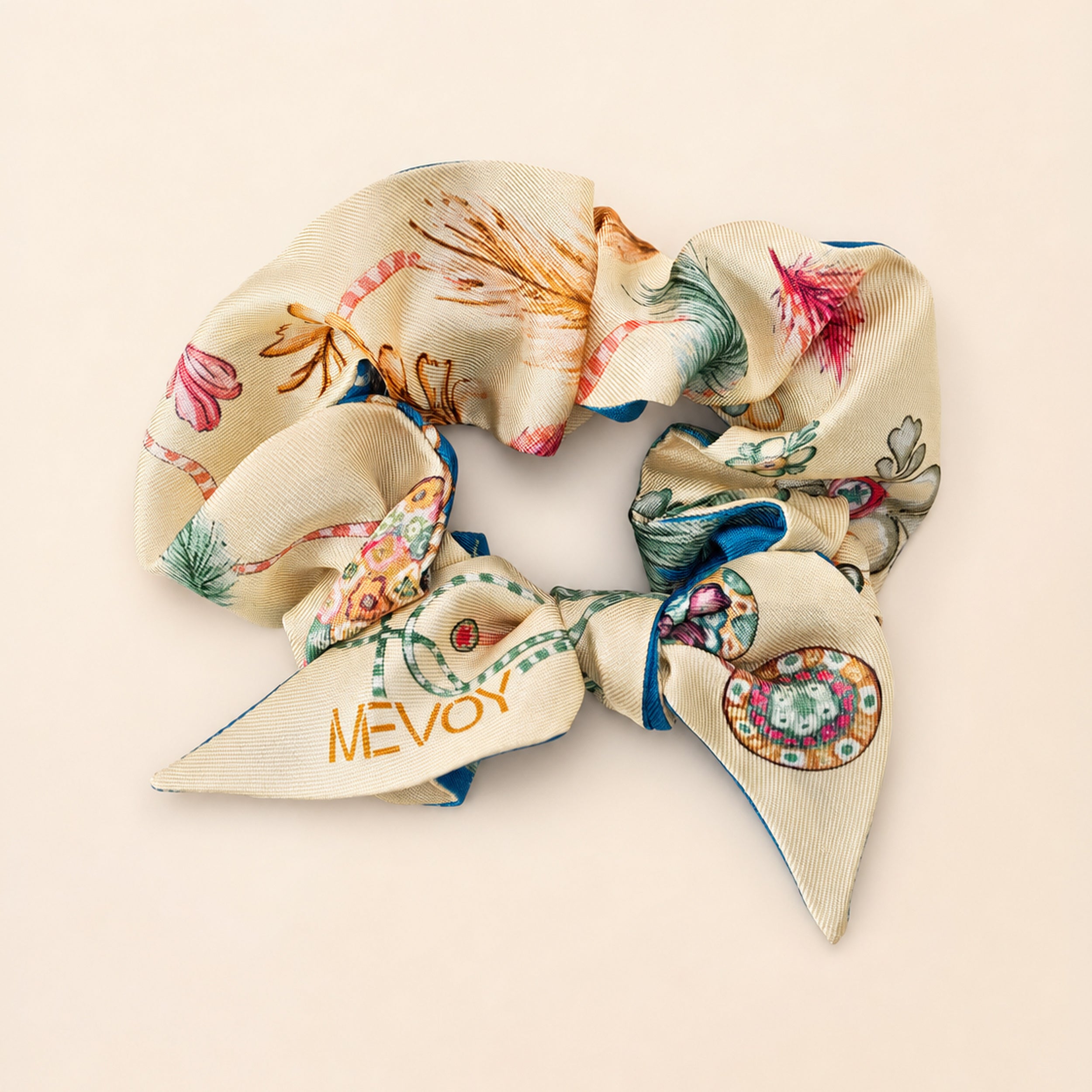 Scrunchie piccolo in seta di Como Irìsea La Magnetica MeVoy